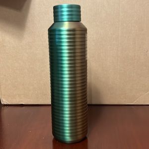 Starbucks Green and Gold Ombre ribbed Vacuum Stainless Steel Water Bottle
